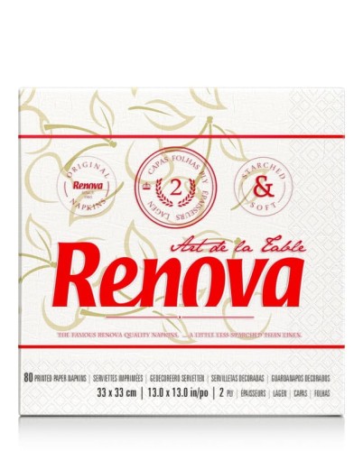 Serwetki papierowe Renova Art de la table deco 80 szt