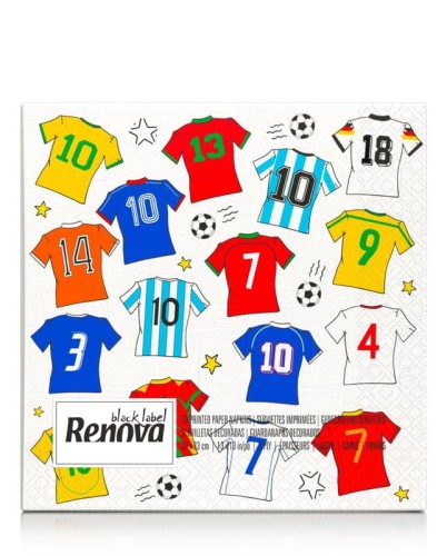 Serwetki papierowe Renova Football T-shirts 20 szt