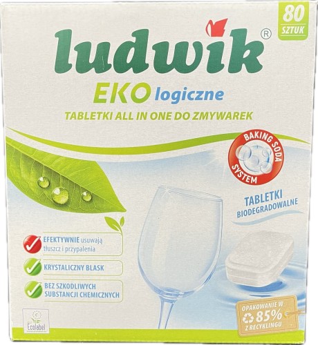 Tabletki do zmywarki Ludwik All in One Ekologiczne 80szt