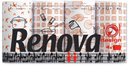 Ręcznik Papierowy Renova Color Design biały 4R