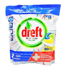 Tabletki do zmywarki Dreft Platinum all in 1 Citron 90szt