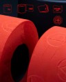 Czerwny papier toaletowy Renova tuba premium 3R