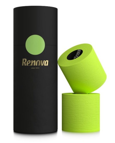 Zielony papier toaletowy Renova tuba premium 3R