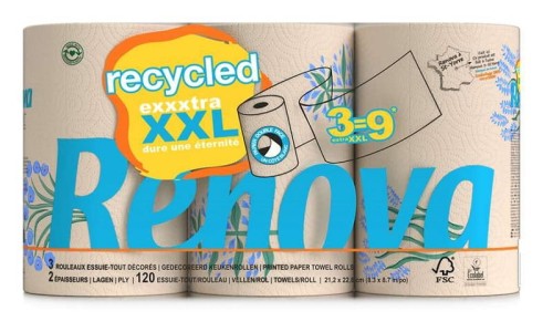 Ręcznik papierowy Renova Design Recycled XXL 3R