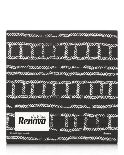 Serwetki papierowe Renova Minimal czarne 20 szt
