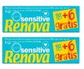2x Chusteczki higieniczne Renova Białe 18 + 6 paczek