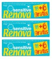 3x Chusteczki higieniczne Renova Białe 18 + 6 paczek