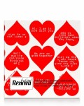 Serwetki Renova Hearts 20szt 33x33cm