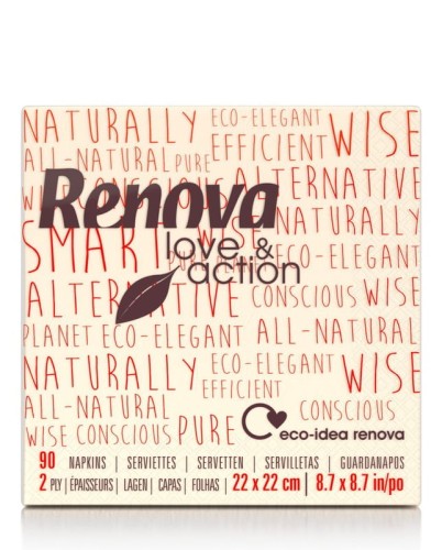 Serwetki Renova Love&Action 90szt 22x22cm