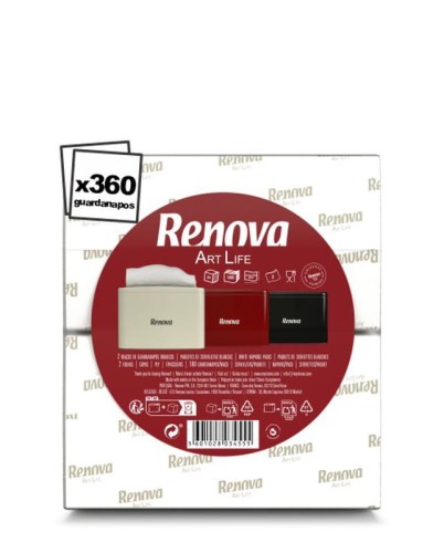 Serwetki Renova Art Life uzupełnienie 180szt 21x16cm