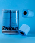 Niebieski Papier Toaletowy Renova Zapachowy 16.1m 3-Warstwy 140 Listków 6 Rolek