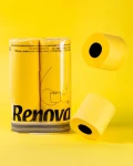 Żółty Toskański Papier Toaletowy Renova Zapachowy 16.1m 3-Warstwy 140 Listków