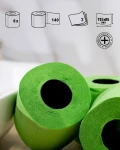 Zielony Papier Toaletowy Renova Zapachowy 16.1m 3-Warstwy 140 Listków 6 Rolek