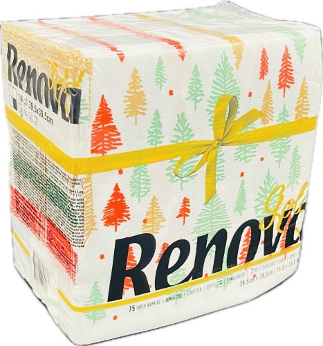 Serwetki stołowe Renova GOLD Enchanted Trees 75szt