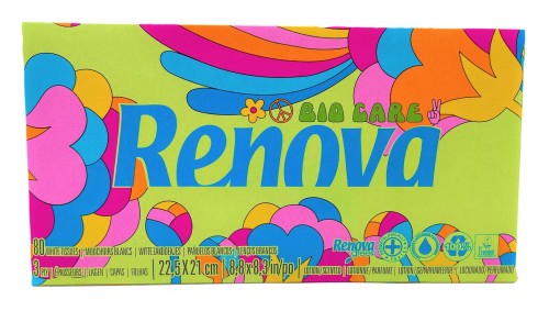 Chusteczki higieniczne Renova Bio Care niebieski napis Renova 80szt