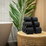 Czarny Papier Toaletowy Renova Zapachowy 16.1m 3-Warstwy 140 Listków 6 Rolek