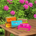 Wyciągane chusteczki higieniczne Renova różowe 80szt