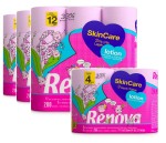 3x Papier toaletowy Renova Skin Care Lotion 12R + Skin Care Lotion 4R