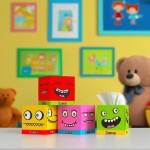 Chusteczki Renova do twarzy dla dzieci GREEN 50 szt