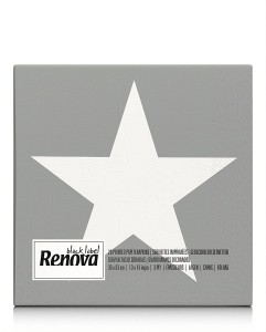 Serwetki Papierowe Ozdobne Renova One Star 33x33 cm 3-warstwy 20 sztuk