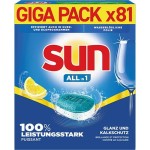 Tabletki do Zmywarki Sun All in 1 Lemon 81szt 1.4kg