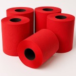 Czerwony Papier Toaletowy Renova Zapachowy 16.1m 3-Warstwy 140 Listków 6 Rolek