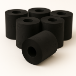 Czarny Papier Toaletowy Renova Zapachowy 16.1m 3-Warstwy 140 Listków 6 Rolek