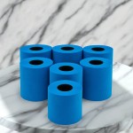 Niebieski Papier Toaletowy Renova Zapachowy 16.1m 3-Warstwy 140 Listków 6 Rolek