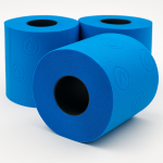 Niebieski Papier Toaletowy Renova Zapachowy 16.1m 3-Warstwy 140 Listków 6 Rolek