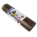 Grube Mocne Worki Na Śmieci 120L Brązowe 35μm 0.4kg 70x100cm 10szt
