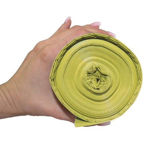Grube Mocne Worki Na Śmieci 240L Żółte 55μm 1.10kg 87x130cm 10szt