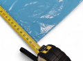Grube worki na śmieci BBTapes niebieskie 120l 70x100cm 10szt z taśmą ściągającą
