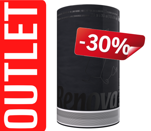 Czarny Ręcznik Renova 1R Outlet