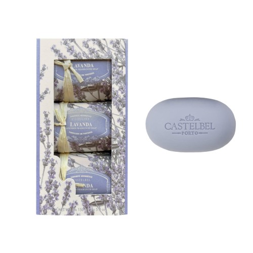 Mydła w kostce Castelbel Opakowanie prezentowe lawenda 3szt