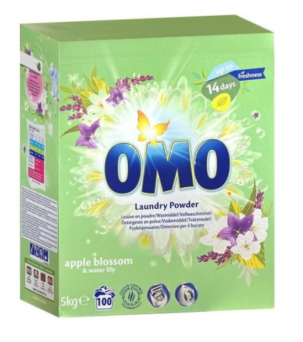 Proszek do prania OMO Apple Blossom &amp; Water Lily Proszek 100p 5kg