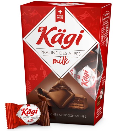 Czekoladki alpejskie Kägi Praliné des Alpes Mleczne – 150 g