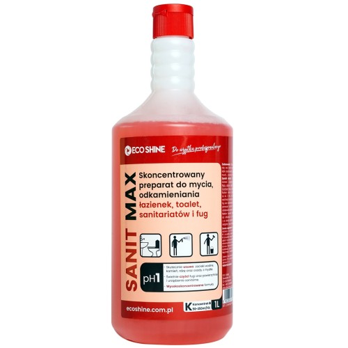 Preparat do mycia i odkamieniania łazienek toalet i sanitariatów SANIT MAX 1L