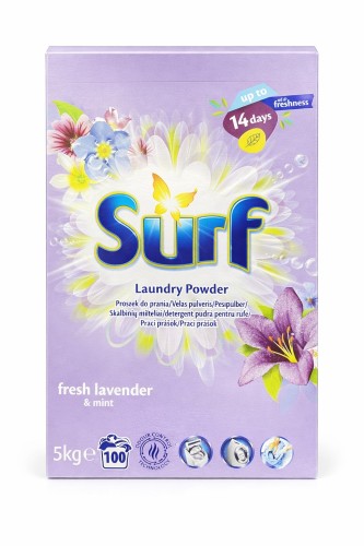 Proszek do prania Surf Fresh Lavender &amp; Mint 100p 5kg
