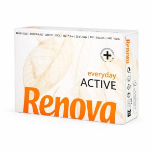Chusteczki Higieniczne Renova Active w Pudełku Mini 3-Warstwy 46 sztuk