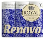 Papier toaletowy Renova Royal biały 4-Warstwy 140 Listków 9 Rolek