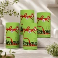 Limonkowy ręcznik papierowy Renova 4 opakowania w aranżacji kuchennej, kolorowy dodatek do wnętrza i praktyczny papier do sprzątania.