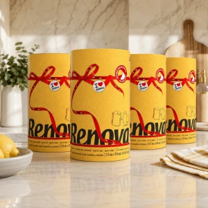 Żółty Ręcznik Papierowy Kuchenny Renova 4 opakowania
