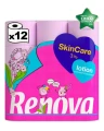 Papier toaletowy Renova Skin Care Lotion Rose 12 rolek – opakowanie