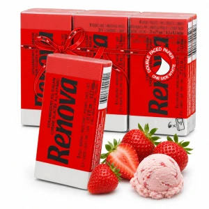 Chusteczki higieniczne Renova Strawberry Ice Cream 3-warstwowe 6×9 szt.