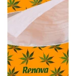 Chusteczki Higieniczne Renova Cannabis w Pudełku Mini 3-Warstwy 46 sztuk – detal opakowania