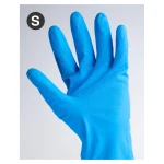 Rękawice gospodarcze Renova DUPLEX Hand Care S – 1 para – otwarta dłoń w rękawicy z oznaczeniem rozmiaru S