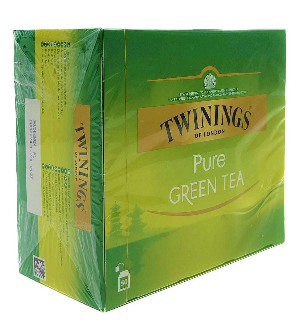 Herbata Twinings Green Tea Pure 50szt 100g mevo.sklep.pl